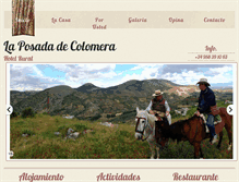 Tablet Screenshot of laposadadecolomera.com